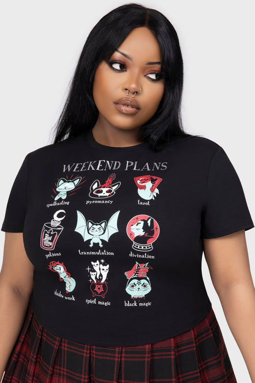 Killstar Weekend Plans Tee Black