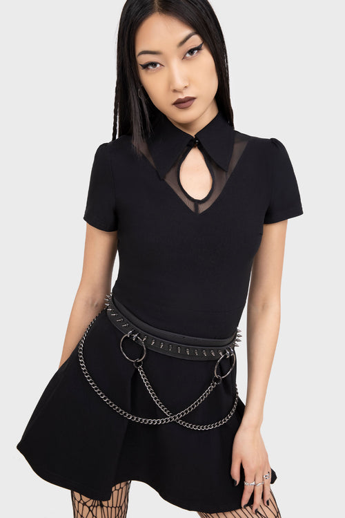 Killstar Wept Inside Mini Dress Black