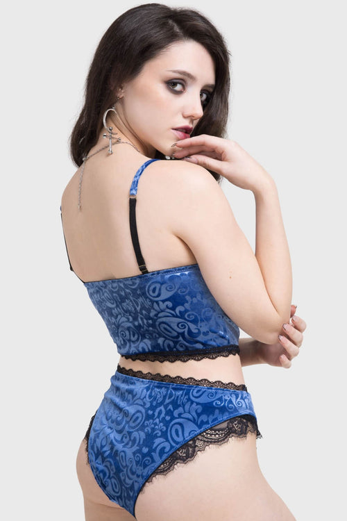 Killstar Whimsy Flutter Bra Blue