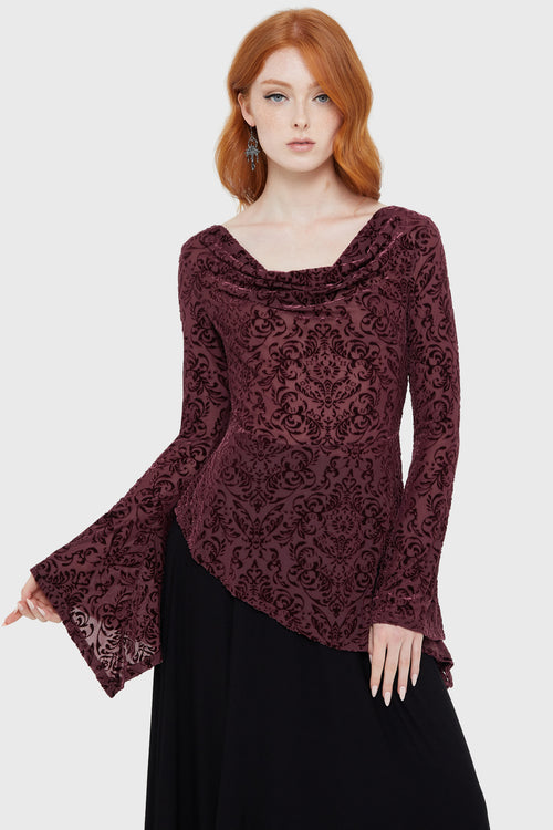 Killstar Whispering Oaks Top Brown