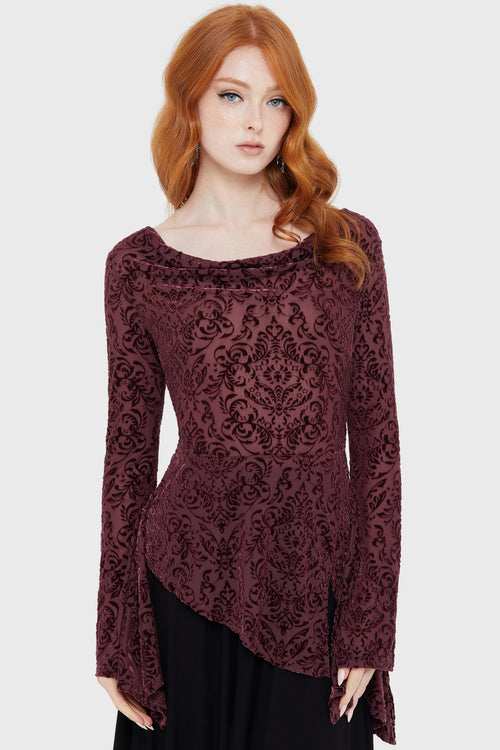 killstar Whispering Oaks Top Brown