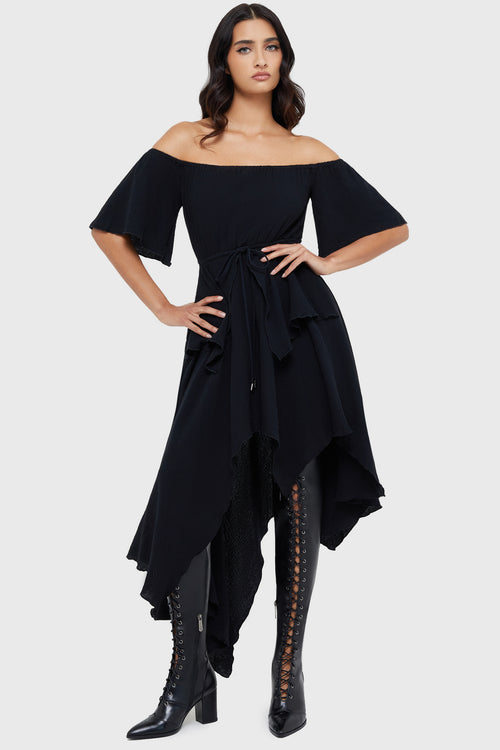 Killstar Wicked Dahlia Dress Black
