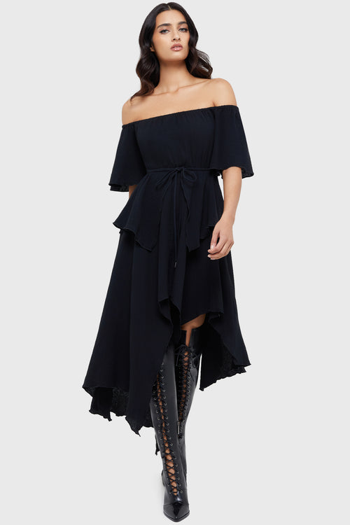 killstar Wicked Dahlia Dress Black