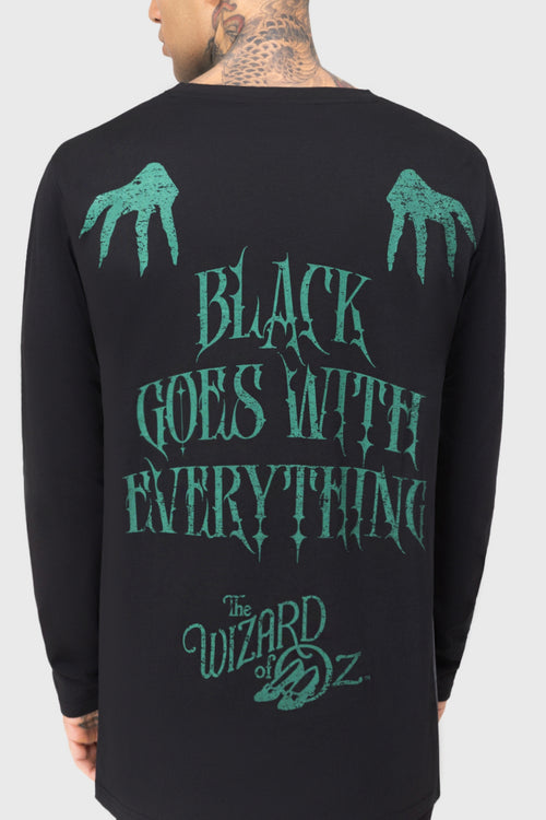 Killstar Wicked Witch Long Sleeved T Shirt Black