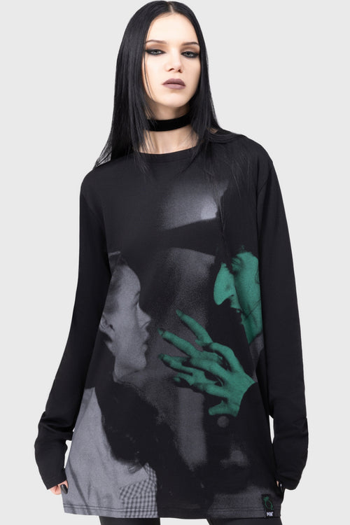 Killstar Wicked Witch Long Sleeved T Shirt Black