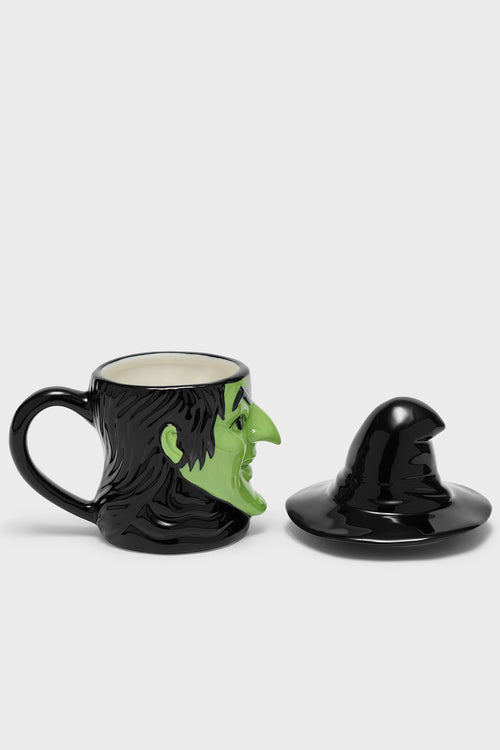 Killstar Wicked Witch Shaped Mug Green/Black