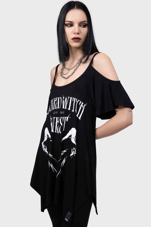 Killstar Wicked Witch Vest Top Black