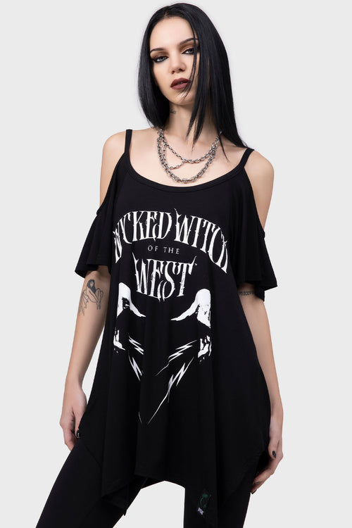 Killstar Wicked Witch Vest Top Black