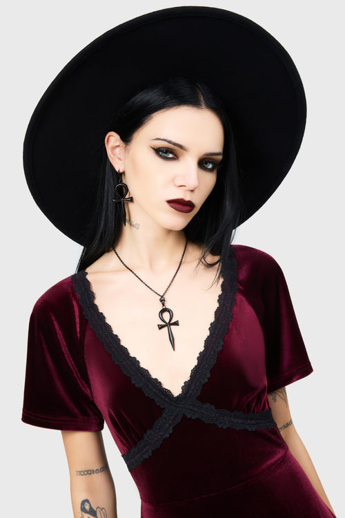 killstar Witch Brim Hat [B] Black