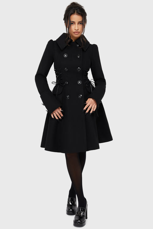 killstar Woeful Coat Black