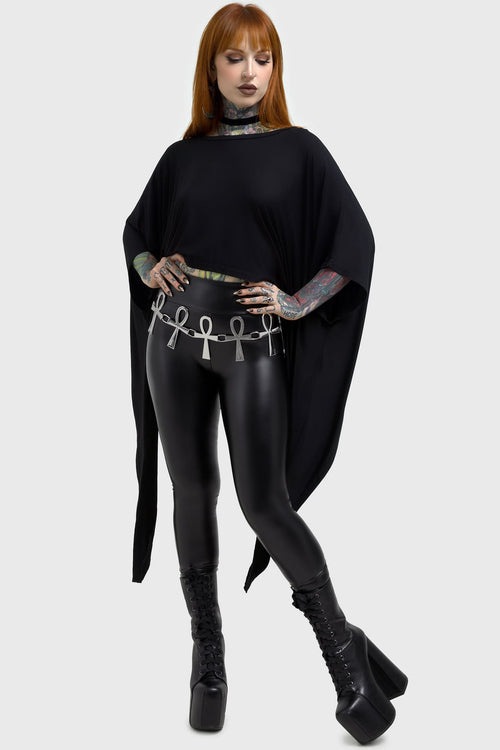 Killstar Xena Ankh Belt Silver