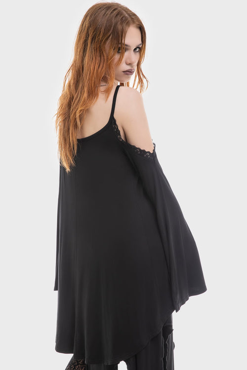 Killstar You Must Feed Tunic Top Black/White