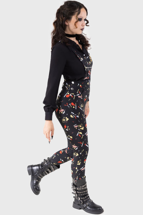 Killstar Your Pal Since '88 Dungarees Black