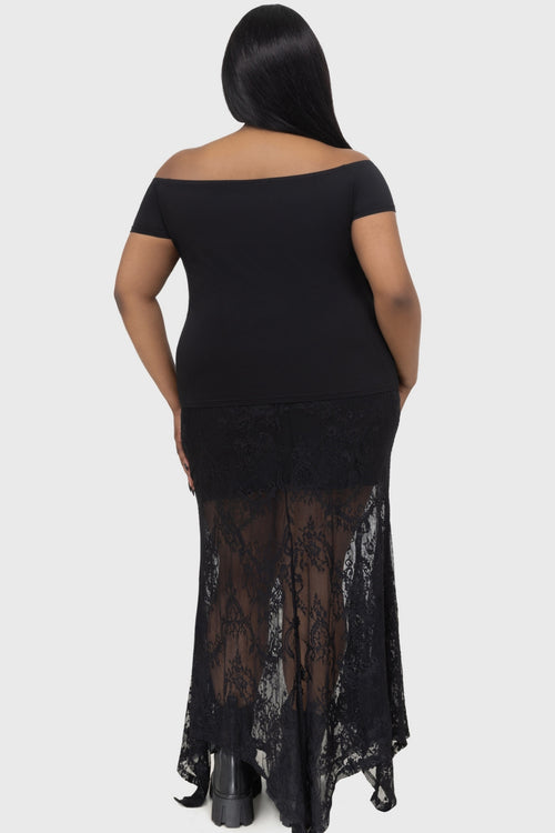 Killstar Your Worst Nightmare Bardot Top Black