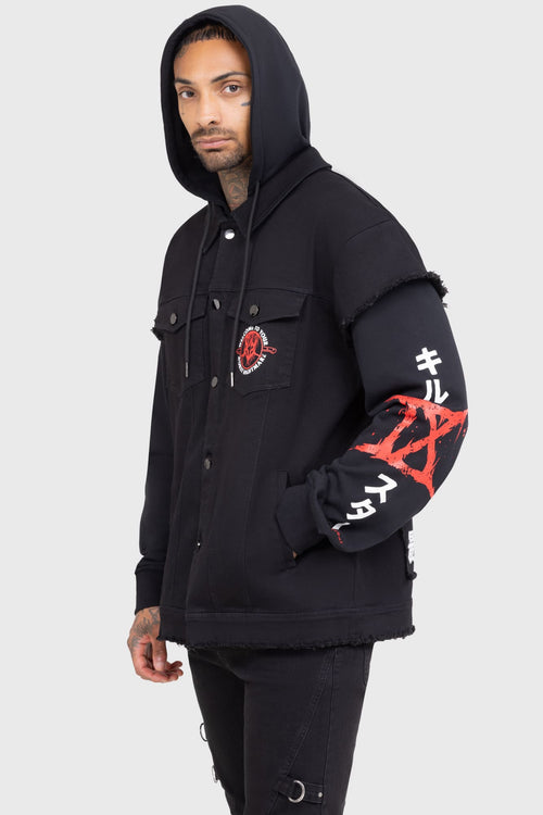 Killstar Your Worst Nightmare Hooded Jacket Black