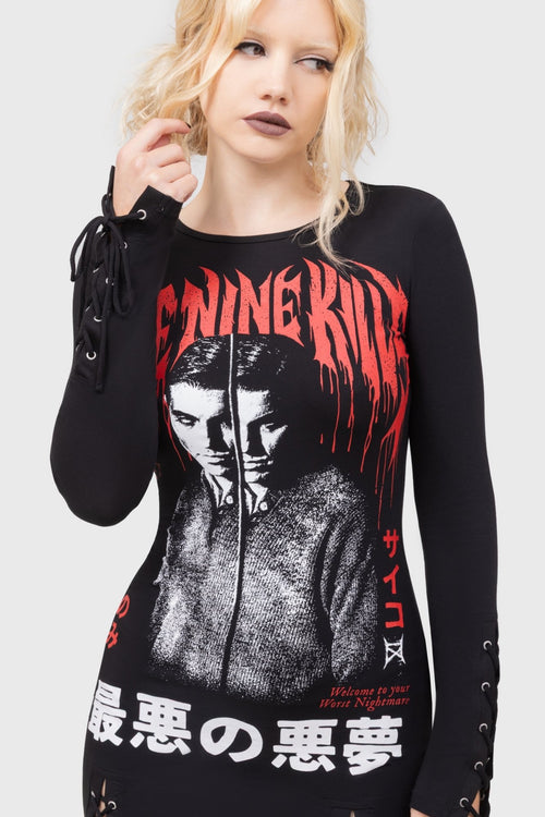 Killstar Your Worst Nightmare Mini Dress Black