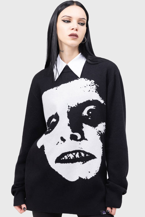 Killstar Somewhere Between Science And Superstition Sweater Black