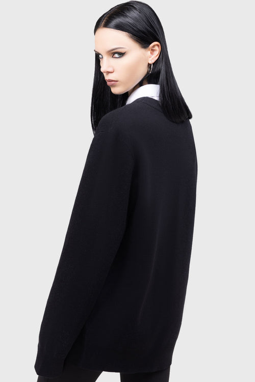 Killstar Somewhere Between Science And Superstition Sweater Black