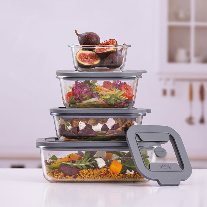kilner Fresh Storage-Set of 4 (10.5oz 21.3oz 27oz 50.7oz)