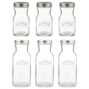 Kilner Juice And Sauce Bottles-Set Of 6 (3 Pcs-17oz 3 Pcs-34oz)