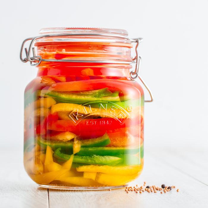 Kilner Kilner® 34 Oz Square Clip Jar