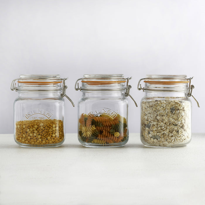 Kilner Kilner® 34 Oz Square Clip Jar