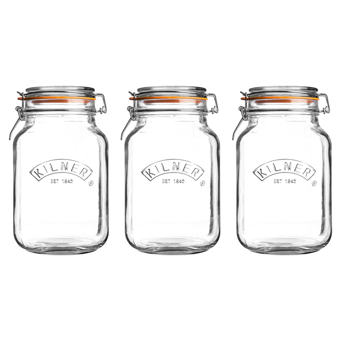 Kilner Kilner® 68 Oz Square Clip Top Jar