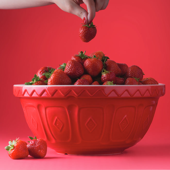 Kilner Mason Cash Color Mix Red S12 Mixing Bowl