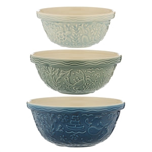 Kilner Mason Cash Nautical Set Of 3 Mixing Bowls