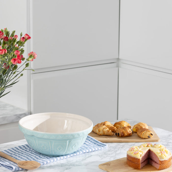 Kilner Mason Cash Color Mix Powder Blue Size 18 Mixing Bowl