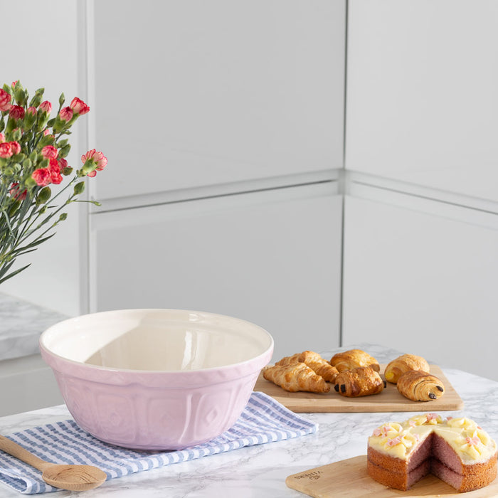 Kilner Mason Cash Color Mix Powder Pink Size 12 Mixing Bowl