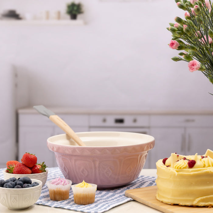 Kilner Mason Cash Color Mix Powder Pink Size 24 Mixing Bowl