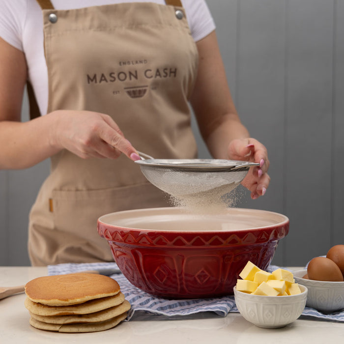 Kilner Mason Cash Color Mix Red Size 18 Mixing Bowl