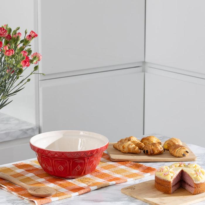 Kilner Mason Cash Color Mix Red Size 24 Mixing Bowl