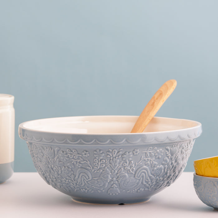 Kilner Mason Cash Home To Roost S18 Blue Mixing Bowl