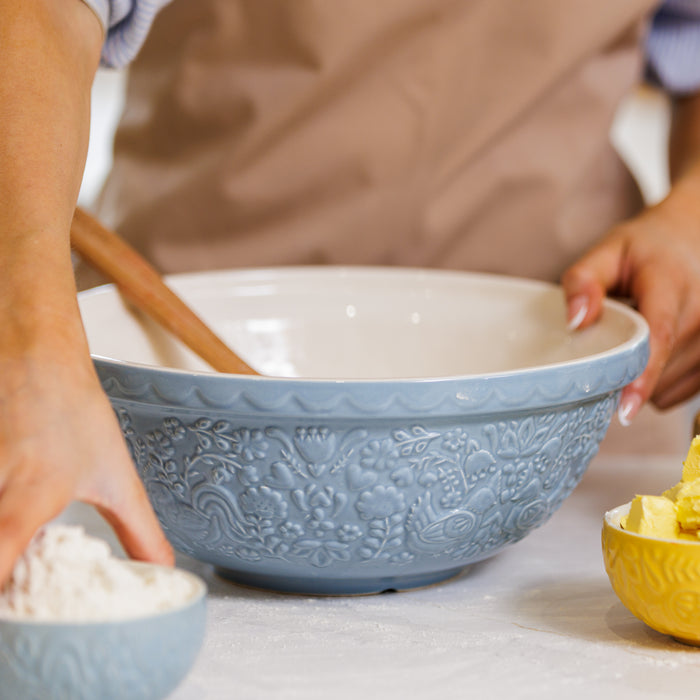 Kilner Mason Cash Home To Roost S18 Blue Mixing Bowl