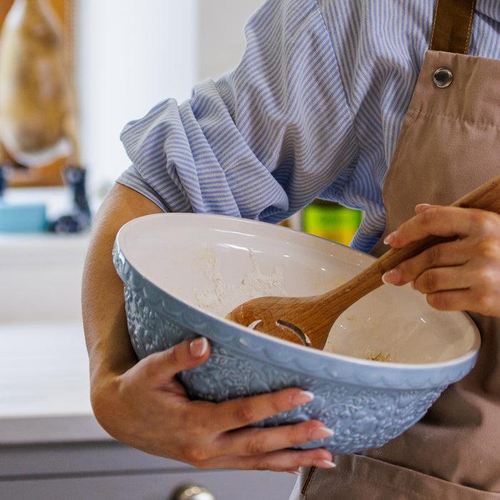 Kilner Mason Cash Home To Roost S18 Blue Mixing Bowl