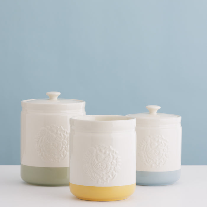 kilner Mason Cash Home to Roost Set of 3 Kitchen Storage (Large Small Utensil)