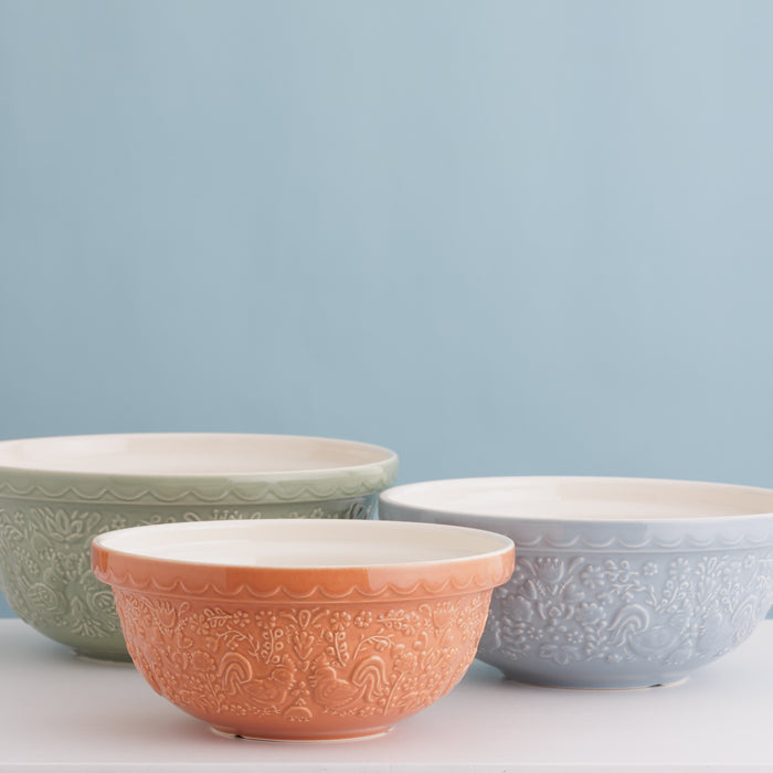 kilner Mason Cash Home to Roost Set of 3 Mixing Bowls