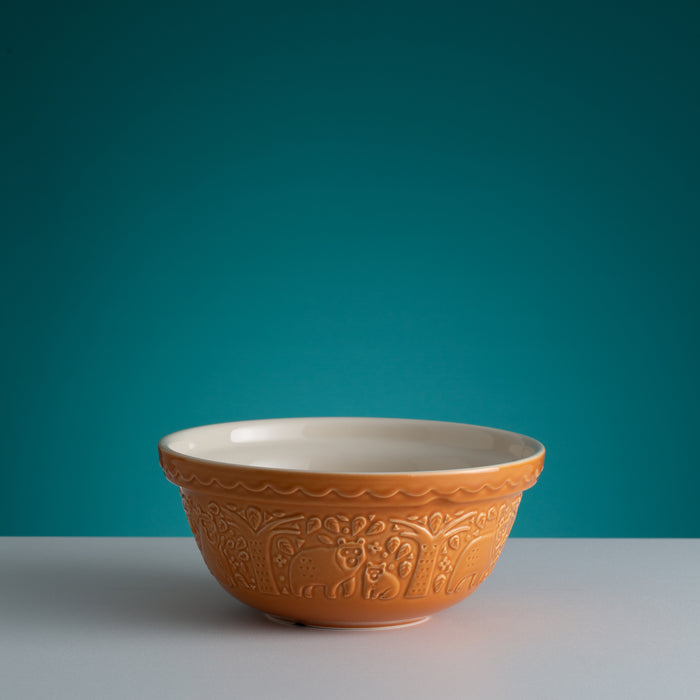kilner Mason Cash In the Forest Bear Ochre S24 Mixing Bowl