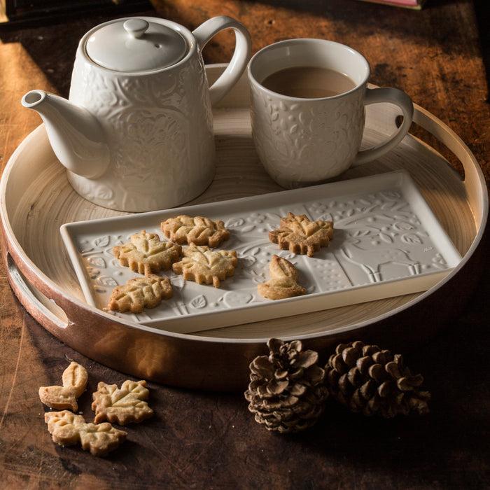 Kilner Mason Cash In The Forest Cream 2 Piece Serving Set