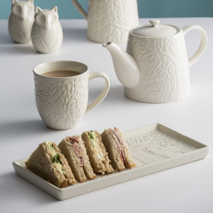 Kilner Mason Cash In The Forest Cream 2 Piece Serving Set