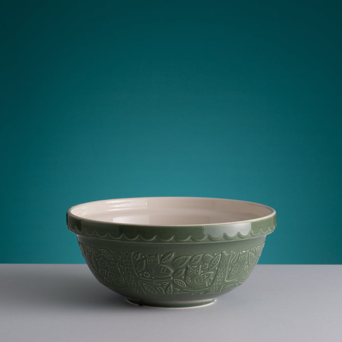 kilner Mason Cash In the Forest Dark Green Owl S18 Mixing Bowl