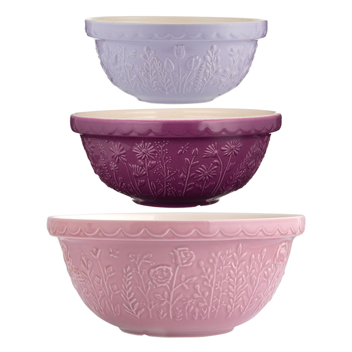 Kilner Mason Cash In The Meadow Set Of 3 Mixing Bowls