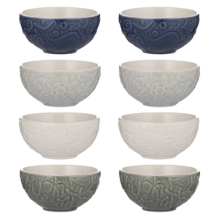 Kilner Mason Cash Nautical Set Of 8 Food Prep Bowls