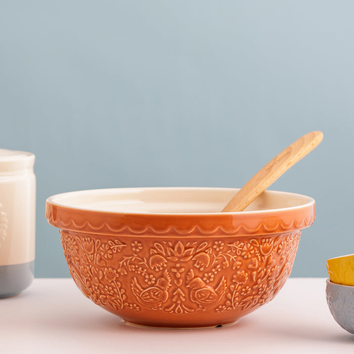 kilner Mason Cash S24 Home to Roost Orange Mixing Bowl