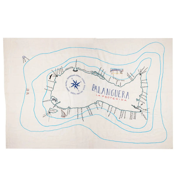 kilometre paris Balanguera Baleares Spain - Tablecloth