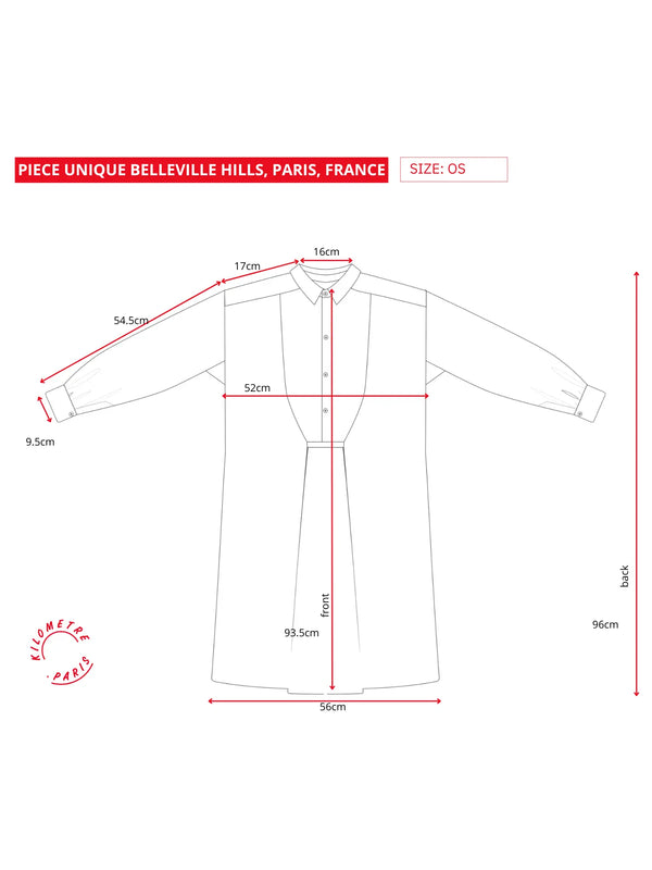 Kilometre Paris Belleville Hills Paris France - Piece Unique