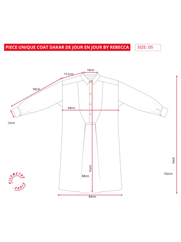 Kilometre Paris Dakar De Jour En Jour By Rebecca - Piece Unique Coat