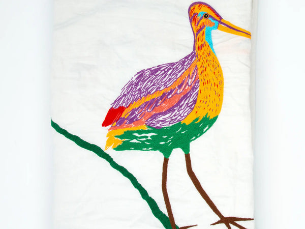 Kilometre Paris French Birds Engaging A Conversation - Tablecloth